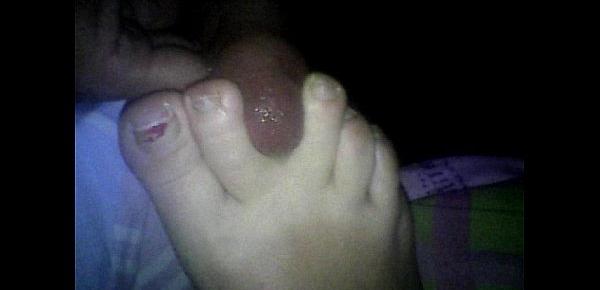  lechita en los pies de mi mujer dormida